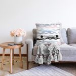 - Sonil-K-7779-Gorsel2 - Realhomes Beyaz Zemin Üzerinde Modern Çizgili Zigzag Desen Modern Raşel Kadife Yastık Kırlent Kılıfı Realhomes