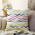 - Sonil-K-7804-Gorsel1 - Realhomes Beyaz Zemin Üzerinde Renkli Modern Zigzag Desenli Modern Raşel Kadife Yastık Kırlent Kılıfı Realhomes