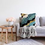 - Sonil-K-7859-Gorsel2 - Realhomes  Siyah Zeminli Renkli Modern Desenli Dijital Baskılı Modern Raşel Kadife Yastık Kırlent Kılıfı Realhomes