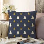 - Sonil-K-7876-Gorsel1 - Realhomes Renkli Zeminli Çam Ağacı Desenli Dijital Baskılı Modern Raşel Kadife Yastık Kırlent Kılıfı Realhomes