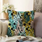 - Sonil-K-7888-Gorsel1 - Realhomes Beyaz Zemin Üzerinde Pastel Rengarenk Çiçek Desenli Modern Raşel Kadife Yastık Kırlent Kılıfı Realhomes