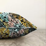 - Sonil-K-7888-Gorsel3 - Realhomes Beyaz Zemin Üzerinde Pastel Rengarenk Çiçek Desenli Modern Raşel Kadife Yastık Kırlent Kılıfı Realhomes