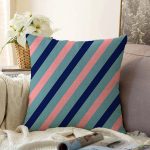 - Sonil-K-7954-Gorsel1 - Realhomes Renkli Zemin Üzerinde Pastel Renkli Yatay Çizgili Modern Raşel Kadife Yastık Kırlent Kılıfı Realhomes