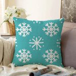 Renkli Zemin Üzerinde Beyaz Kartanesi Desenli Dijital Baskılı Modern Raşel Kadife Yastık Kılıfı Realhomes