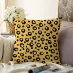 Renkli Zeminli Geometrik Desenli Dijital Baskılı Modern Raşel Kadife Yastık Kırlent Kılıfı Realhomes