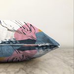 - Sonil-K-8087-Gorsel3 - Realhomes  Rengarenk Zemin Üzerinde Pastel Desenli Çiçek Motifli Modern Raşel Kadife Yastık Kırlent Kılıfı Realhomes