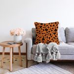 Renkli Zeminli Geometrik Desenli Dijital Baskılı Modern Raşel Kadife Yastık Kırlent Kılıfı Realhomes