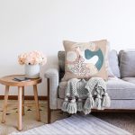 - Sonil-K-8177-Gorsel2 - Realhomes Pastel Zeminli Geometrik Desenli Dijital Baskılı Modern Raşel Kadife Yastık Kırlent Kılıfı Realhomes