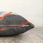 Renkli Zeminli Geometrik Desenli Dijital Baskılı Modern Raşel Kadife Yastık Kırlent Kılıfı Realhomes