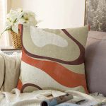 - Sonil-K-8183-Gorsel1 - Realhomes  Renkli Zeminli Geometrik Desenli Dijital Baskılı Modern Raşel Kadife Yastık Kırlent Kılıfı Realhomes