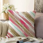 - Sonil-K-8229-Gorsel1 - Realhomes  Beyaz Zemin Üzerinde Renkli Soyut Desenli Raşel Kadife Yastık Kırlent Kılıfı Realhomes