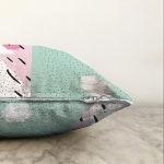 - Sonil-K-8271-Gorsel3 - Realhomes  Beyaz Zemin Üzerinde Renkli Geometrik Desenli Dijital Baskılı Modern Raşel Kadife Yastık Kılıfı Realhomes