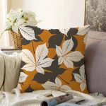 - Sonil-K-8371-Gorsel1 - Realhomes  Rengarenk Zemin Üzerinde Çiçek Desenli Dijital Baskılı Modern Raşel Kadife Yastık Kırlent Kılıfı Realhomes