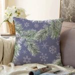 - Sonil-K-8403-Gorsel1 - Realhomes  Renkli Zeminli Kartanesi Desenli Dijital Baskılı Modern Raşel Kadife Yastık Kırlent Kılıfı Realhomes