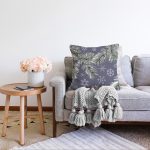 - Sonil-K-8403-Gorsel2 - Realhomes  Renkli Zeminli Kartanesi Desenli Dijital Baskılı Modern Raşel Kadife Yastık Kırlent Kılıfı Realhomes