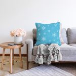 - Sonil-K-8412-Gorsel2 - Realhomes  Renkli Zeminli Kartanesi Desenli Dijital Baskılı Modern Raşel Kadife Yastık Kırlent Kılıfı Realhomes