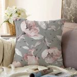 - Sonil-K-8484-Gorsel1 - Realhomes  Pastel Zeminli Rengarenk Çiçek Desenli Dijital Baskılı Modern Raşel Kadife Yastık Kırlent Kılıfı Realhomes