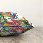 - Sonil-K-8498-Gorsel3 - Realhomes Beyaz Zemin Üzerinde Yaprak Desenli Dijital Baskılı Modern Raşel Kadife Yastık Kırlent Kılıfı Realhomes