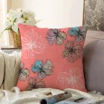 - Sonil-K-8580-Gorsel1 - Realhomes  Pastel Zemin Üzerinde Soyut Çiçek Desenli Raşel Kadife Yastık Kırlent Kılıfı Realhomes