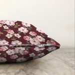 - Sonil-K-8584-Gorsel3 - Realhomes Rengarenk Zemin Üzerinde Çiçek Desenli Dijital Baskılı Modern Raşel Kadife Yastık Kırlent Kılıfı Realhomes