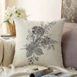 - Sonil-K-8641-Gorsel1 - Realhomes Pastel Zemin Üzerinde Çiçek Desenli Dijital Baskılı Modern Raşel Kadife Yastık Kırlent Kılıfı Realhomes