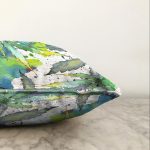 - Sonil-K-8654-Gorsel3 - Realhomes Beyaz Zeminli Renkli Yaprak Desenli Dijital Baskılı Modern Raşel Kadife Yastık Kırlent Kılıfı Realhomes