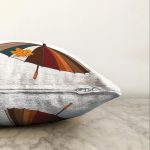 - Sonil-K-8706-Gorsel3 - Realhomes  Beyaz Zemin Üzerinde Sonbahar Renkli Şemsiye Desenli Raşel Kadife Yastık Kırlent Kılıfı Realhomes