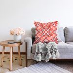 - Sonil-K-8768-Gorsel2 - Realhomes Beyaz Zemin Üzerinde Çini Desenli Dijital Baskılı Modern Raşel Kadife Yastık Kırlent Kılıfı Realhomes