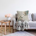 Renkli Zeminli Geometrik Desenli Dijital Baskılı Modern Raşel Kadife Yastık Kırlent Kılıfı Realhomes