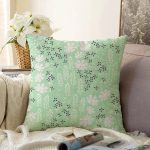 - Sonil-K-8868-Gorsel1 - Realhomes Rengarenk Zemin Üzerinde Siyah Beyaz Çiçek Desenli Modern Raşel Kadife Yastık Kırlent Kılıfı Realhomes