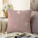 Renkli Zemin Üzerinde Kaktüs Desenli Dijital Baskılı Modern Raşel Kadife Yastık Kırlent Kılıfı Realhomes