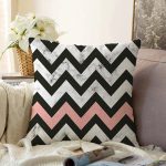 - Sonil-K-8906-Gorsel1 - Realhomes Mermer Zeminli Renkli Geometrik Zigzag Desenli Modern Raşel Kadife Yastık Kırlent Kılıfı Realhomes