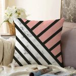 - Sonil-K-8909-Gorsel1 - Realhomes Renkli Geometrik Desenli Mermer Motifli Dijital Baskılı Modern Raşel Kadife Kırlent Kılıfı Realhomes