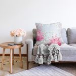 - Sonil-K-8926-Gorsel2 - Realhomes  Pastel Zeminli Rengarenk Ortanca Çiçek Dijital Baskılı Modern Raşel Kadife Yastık Kırlent Kılıfı Realhomes