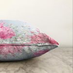 - Sonil-K-8926-Gorsel3 - Realhomes  Pastel Zeminli Rengarenk Ortanca Çiçek Dijital Baskılı Modern Raşel Kadife Yastık Kırlent Kılıfı Realhomes
