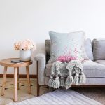 - Sonil-K-8927-Gorsel2 - Realhomes Pastel Zeminli Rengarenk Ortanca Çiçek Dijital Baskılı Modern Raşel Kadife Yastık Kırlent Kılıfı Realhomes