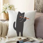 Realhomes Özel Tasarım Dijital Baskılı Modern Raşel Kadife Yastık Kırlent Kılıfı Realhomes