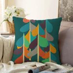 Realhomes Özel Tasarım Dijital Baskılı Modern Raşel Kadife Yastık Kırlent Kılıfı Realhomes