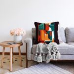 Realhomes Özel Tasarım Dijital Baskılı Modern Raşel Kadife Yastık Kırlent Kılıfı Realhomes