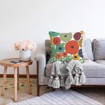 Realhomes Özel Tasarım Dijital Baskılı Modern Raşel Kadife Yastık Kırlent Kılıfı Realhomes