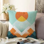 Realhomes Özel Tasarım Dijital Baskılı Modern Raşel Kadife Yastık Kırlent Kılıfı Realhomes