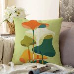 Realhomes Özel Tasarım Dijital Baskılı Modern Raşel Kadife Yastık Kırlent Kılıfı Realhomes