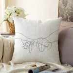 Realhomes Özel Tasarım Dijital Baskılı Modern Raşel Kadife Yastık Kırlent Kılıfı Realhomes