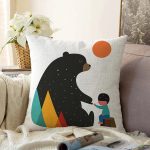 Realhomes Özel Tasarım Dijital Baskılı Modern Raşel Kadife Yastık Kırlent Kılıfı Realhomes