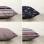 - Sonil-K4luset355-Gorsel2 - Realhomes  4'lü Çift Taraflı Beyaz Zemin Üzerinde Renkli Deniz Motifli Modern Şönil Yastık Kırlent Kılıf Seti Realhomes