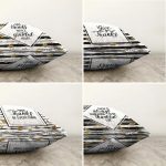 - Sonil-K4luset372-Gorsel2 - Realhomes 4'lü Çift Taraflı Beyaz Zemin Üzerinde Gold Detaylı Siyah Çizgili Modern Şönil Yastık Kırlent Kılıf Seti Realhomes