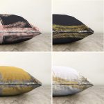 - Sonil-K4luset382-Gorsel2 - Realhomes 4'lü Çift Taraflı Renkli Zemin Üzerinde Gold Detaylı Mermer Desenli Modern Şönil Yastık Kırlent Kılıf Seti Realhomes