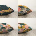 - Sonil-K4luset392-Gorsel2 - Realhomes 4'lü Çift Taraflı Renkli Zemin Üzerinde Onedraw Çizimli Modern Şönil Yastık Kırlent Kılıf Seti Realhomes