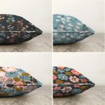 - Sonil-K4luset393-Gorsel2 - Realhomes 4'lü Çift Taraflı Rengarenk Zemin Üzerinde Çiçek Desenli Modern Şönil Yastık Kırlent Kılıf Seti Realhomes