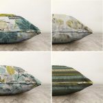 - Sonil-K4luset401-Gorsel2 - Realhomes  4'lü Çift Taraflı Renkli Zemin Üzerinde Onedraw Çizimli Modern Şönil Yastık Kırlent Kılıf Seti Realhomes